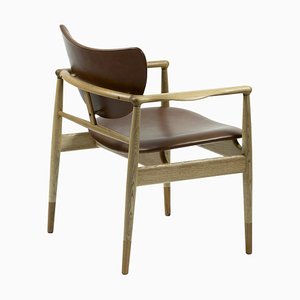 48 Chair in Wood and Leather by Finn Juhl