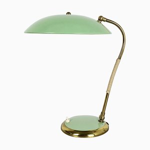 Modernist Brass Metal Table Light Made by Helo Lights, Germany, 1960s