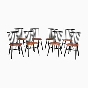 Vintage Model Fanett Chairs by Alvar Aalto from Ilmari Tapiovaara, Set of 8