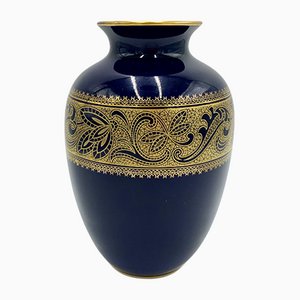 German Cobalt Porcelain Vase from KPM Bavaria