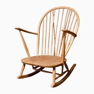 Mid-Century Rocking Chair in Light Elm by Lucian Ercolani for Ercol