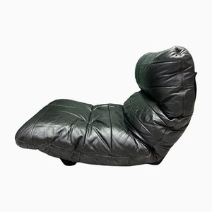 Black Leather Marsala One Seater Sofa Chair from Ligne Roset