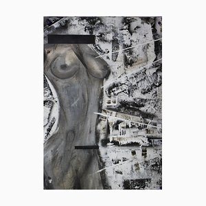 Irakli Kavtaradze (Akuna), Woman 1, 2020, Mixed Media on Canvas