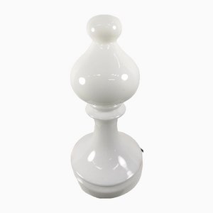 White Bishop Chess Figure Table Lamp by Ivan Jasek, 1960s