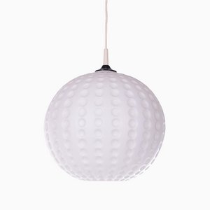 Vintage Milk Glass Hanging Lamp from Peill and Putzler, Germany, 1960s