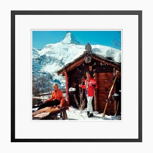 Slim Aarons, Brunch at Brennan's, Print on Photo Paper, Framed