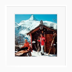 Slim Aarons, Chalet Costi, Print on Photo Paper, Framed