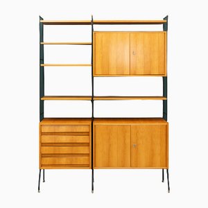 Shelving System in Cherry Wood, 1960s