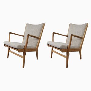 Danish AP16 Lounge Chairs by Hans J Wegner for A. P. Stolen, 1950s, Set of 2