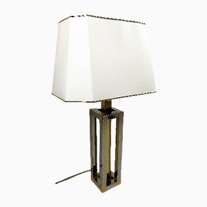 Brass and Chrome Plated Table Lamp