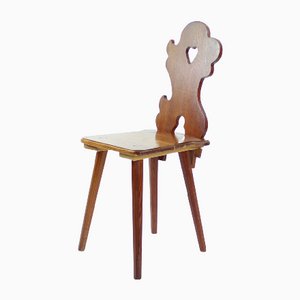 Folk Style Dining Chairs, Czechoslovakia, 1973, Set of 4