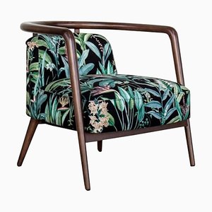 Essex Flower Fabric Armchair by Javier Gomez