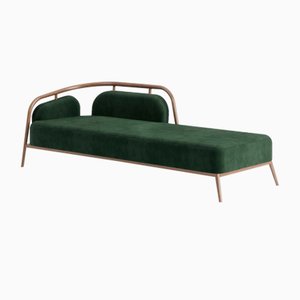 Sofá cama Essex de terciopelo verde de Javier Gomez