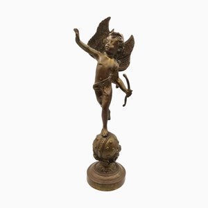 Bronze Cupid Sculpture, 1980s