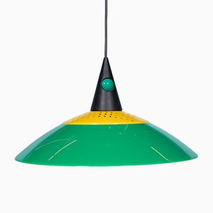 Dutch Postmodern Hanging Lamp in Bright Colors, 1980s