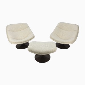 F557 Lounge Chair Set by Pierre Paulin for Artifort, 1960s, Set of 3