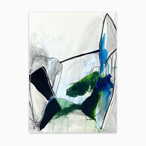Adrienn Krahl, Elementary Nr. 2, 2021, Acrylic, Charcoal and Oil Pastel on Canvas