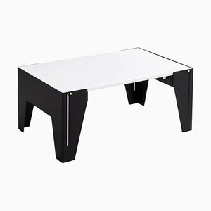Black and White Falcon Side Table by Adolfo Abejon