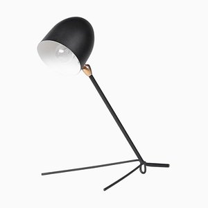Mid-Century Modern Black Cocotte Table Lamp by Serge Mouille