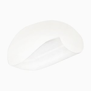 Mid-Century Modern White Conche Wall Lamp by Serge Mouille