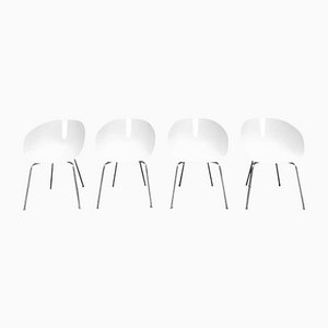 Weiße Fjord Moroso Stühle von Patricia Urquiola, 2002, 4er Set
