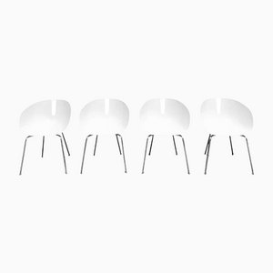 White Fjord Moroso Chairs by Patricia Urquiola, 2002, Set of 4