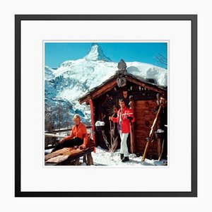 Slim Aarons, Chalet Costi, Print on Photo Paper, Framed