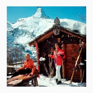 Slim Aarons, Chalet Costi, Impression sur Papier Photo, Encadré