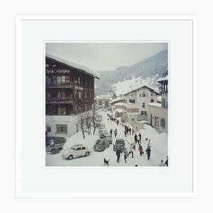 Slim Aarons, Klosters, Impression sur Papier Photo, Encadré
