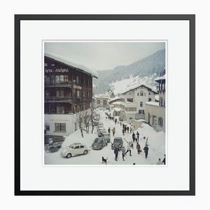 Slim Aarons, Klosters, Impresión en papel fotográfico, Enmarcado