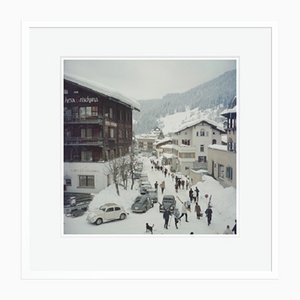 Slim Aarons, Klosters, Print on Photo Paper, Framed
