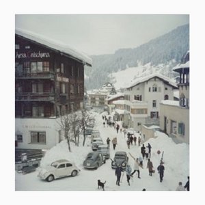 Slim Aarons, Klosters, Print on Photo Paper, Framed