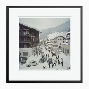 Slim Aarons, Klosters, Print on Photo Paper, Framed