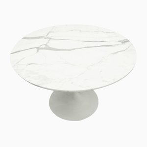 Marble Tulip Dining Table in the Style of Knoll, 1960s