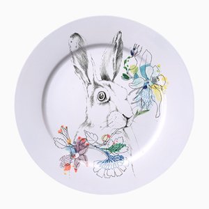 An Ode to the Woods White Tailed Rabbit Dinner Plate