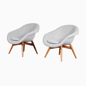Set of Czech Lounge Chairs by Frantisek Jirak, 1950s