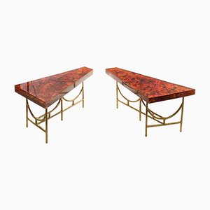 Mesa de centro de resina fractal de Henri Fernandez