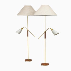 Lampadaires par Bertil Brisborg pour Nordiska Kompaniet, Suède, 1950s, Set de 2