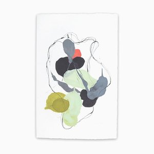 Tracey Adams, 0218-10, 2018, cera pigmentada y tinta sobre papel Shikoku