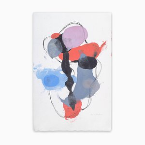 Tracey Adams, 0218-11, 2018, cera pigmentada y tinta sobre papel Shikoku