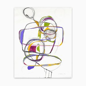 Tracey Adams, Balancing Act 1, 2016, Gouache, Graphit und Tusche auf Rives Papier