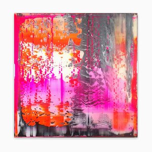 Danny Giesbers, Mark Rothko, 2021, Acrylic, Resin & Phosphorescence on Wooden Board