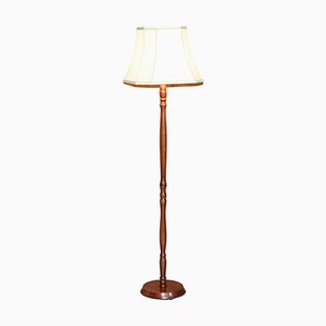 Vintage Floor Standing Lamp with Endon Handmade Lampshade, 1940s