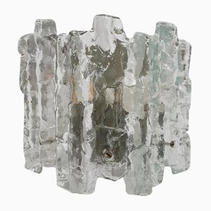 Ice Glass Wall Sconces by J.T. Kalmar, Austria, 1960s, Set of 2