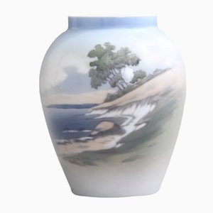 Handpainted Vase from Lyngby Porcelæn