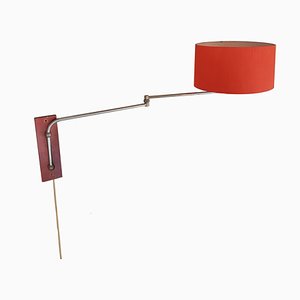 Verstellbare niederländische Mid-Century Wandlampe