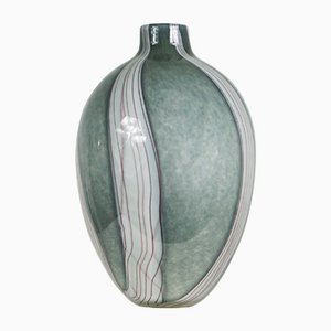 Vase en Verre Submergé Épais par Luigi Onesto Murano pour SALIR Murano