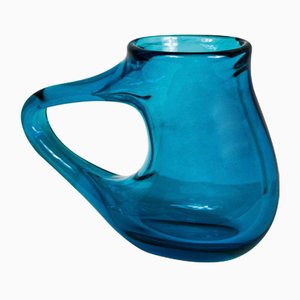 Vase en Verre de Murano Bleu par Giorgio Ferro pour A.Ve.M.
