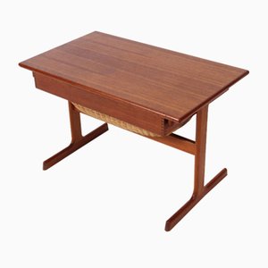 Danish Teak Side Table or Sewing Table by Kai Kristiansen, 1960s