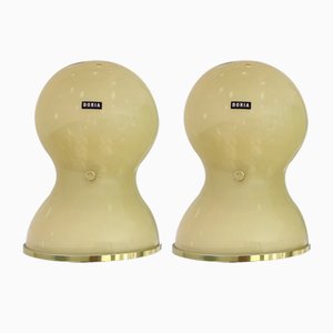 Mid-Century Space Age Wall Lamps from Doria, Set of 2